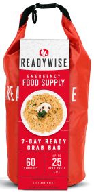7 Day Emergency Dry Bag 60 Servings Breakfast and Entrée Grab and Go