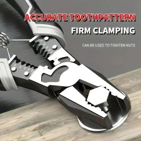 Slotted Pliers, Five-in-one Multi-functional Tool Set, Industrial-grade with PVC Handle, Professional Manual Tool