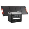 Portable Power Station, 2400W Portable Solar Generator with 200W Foldable Solar Panel