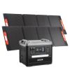 Portable Power Station, 2400W Portable Solar Generator with 2PCS * 200W Foldable Solar Panels