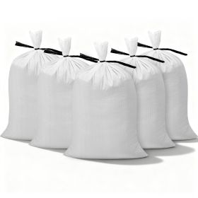 Empty Sandbags, 200 Packs 16 x 26 in, Heavy Duty Sand Bags Sacks with Ties, 50lb Capacity Woven Polypropylene Sandbags