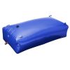 1000L/264 Gallon Water Storage Bladder, RV Water Tank, 1000D Blue PVC Collapsible Water Storage Containers, Large Capacity Soft Water Bag