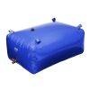400L/105.7 Gallon Water Storage Bladder, RV Water Tank, 1000D Blue PVC Collapsible Water Storage Containers, Large Capacity Soft Water Bag