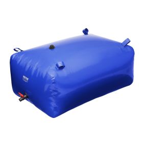 400L/105.7 Gallon Water Storage Bladder, RV Water Tank, 1000D Blue PVC Collapsible Water Storage Containers, Large Capacity Soft Water Bag