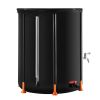 Collapsible Rain Barrel, 100 Gallon/380 L Portable Water Tank, PVC Rainwater Collection Barrel with Spigots and Overflow Kit