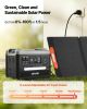 Portable Power Station, 2400W Portable Solar Generator with 200W Foldable Solar Panel