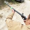 High-Power Metal Slingshot – Black Ergonomic Handle, Precision Trigger for Hunting, Jungle Expeditions & Outdoor Survival Gear