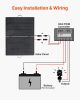 200W Foldable Solar Panel with Frame, 23% High-Efficiency Portable Monocrystalline Solar Panel Charger with 30A PWM Controller & MC4 Output