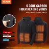 Heated Hoodie, Unisex Heated Sweatshirt with Battery Pack 7.4V, Electric Jacket with 5 Heating Zones for Men & Women