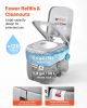 Portable Toilet, 7.9 Gallon Detachable Waste Tank, 200 Flushes, Camping Toilet for Adults, Outdoor Travel Potty with Level Indicator