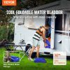330L/87 Gallon Water Storage Bladder, RV Water Tank, 1000D Blue PVC Collapsible Water Storage Containers, Large Capacity Soft Water Bag