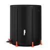 Collapsible Rain Barrel, 100 Gallon/380 L Portable Water Tank, PVC Rainwater Collection Barrel with Spigots and Overflow Kit
