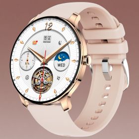 2025 New Ultra-Thin Smart Watch for Men and Women – Answer Calls, IP67 Waterproof, Heart Rate & Sleep Monitor, Multi-Sport Mode, Health Tracker (Color: Pink)