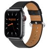 Brown Full-Grain Leather Watch Band Made for Apple Watch Series 1/2/3/4/5/6/7/SE - Small (38/40/41mm)