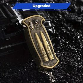 Military Style Lighter - Windproof Butane with Bottle Opener - Survival Gear for Outdoor Adventures (Color: Bullet style)