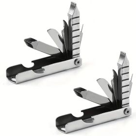 Compact Outdoor Multi-Tool – 11 Functions + Phone Holder – for Camping/Hiking/Travel (Model: 2pcs)