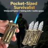 Military Style Lighter - Windproof Butane with Bottle Opener - Survival Gear for Outdoor Adventures