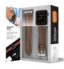 Brown Full-Grain Leather Watch Band Made for Apple Watch Series 1/2/3/4/5/6/7/SE - Small (38/40/41mm)